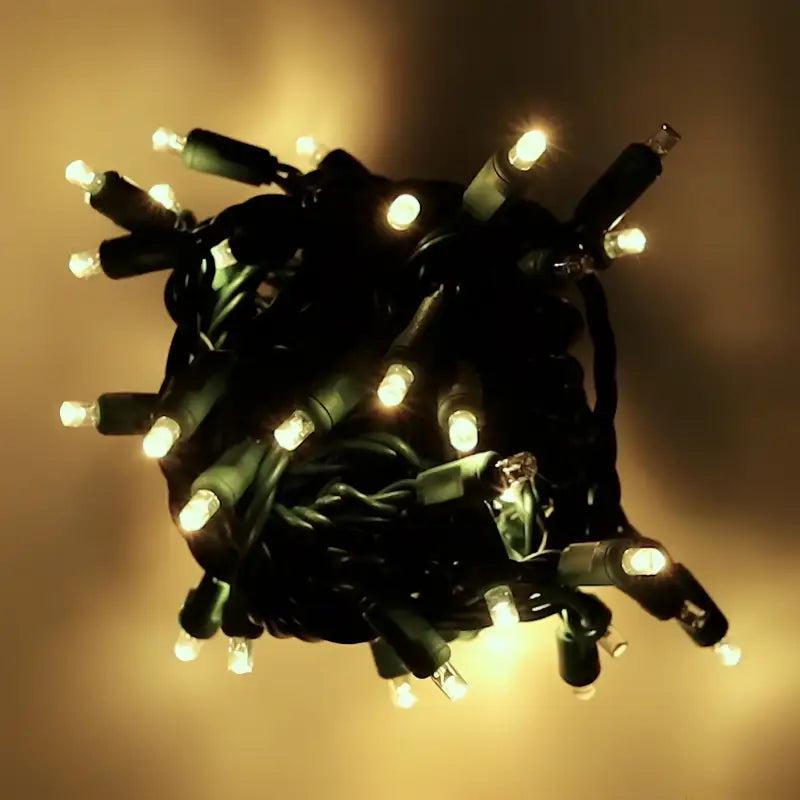 50 5mm Warm White QuadSpark Strobing/Static LED Strobe Lights, 6