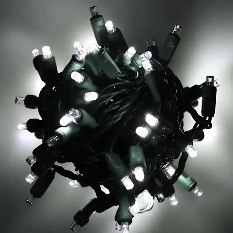 70 5mm Cool White DreamSpark Slow Fade LED Christmas Lights, 4