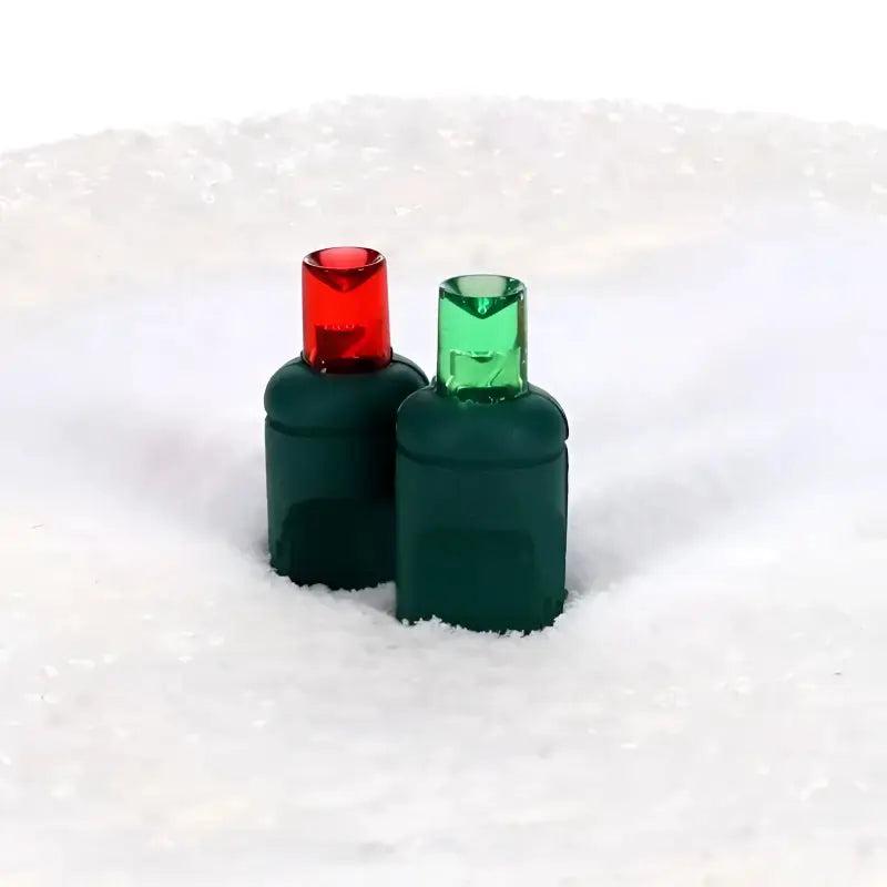 70 5mm Red, Green LED Christmas Lights, 4
