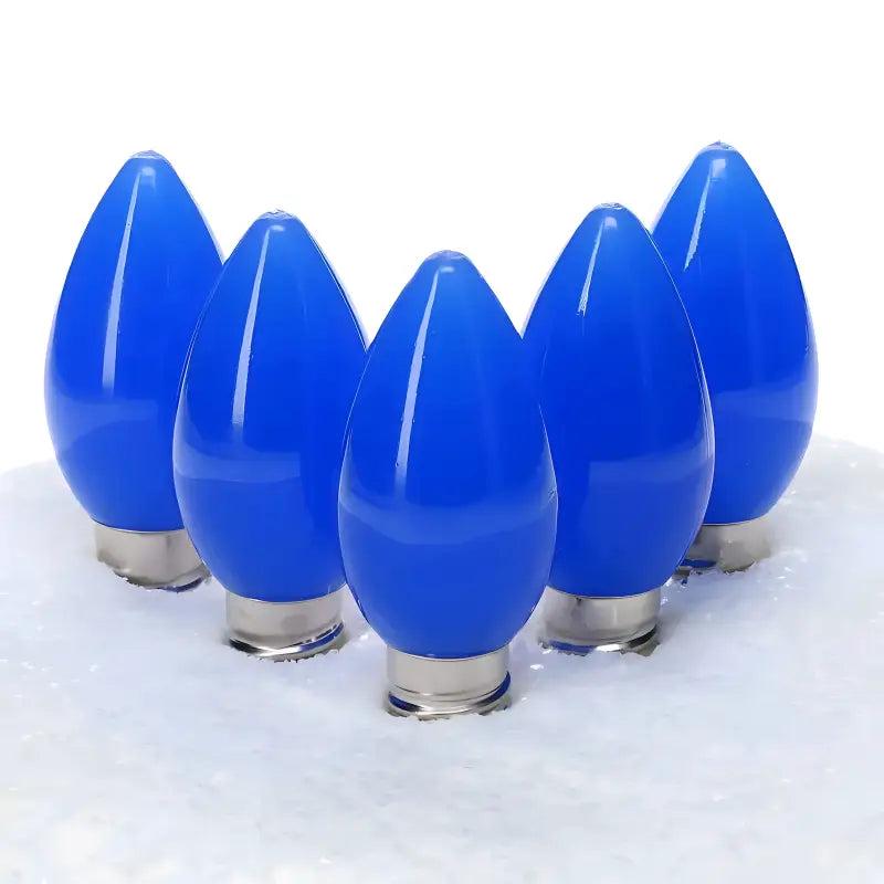 C7 Blue Smooth ProCore LED Christmas Light Bulbs