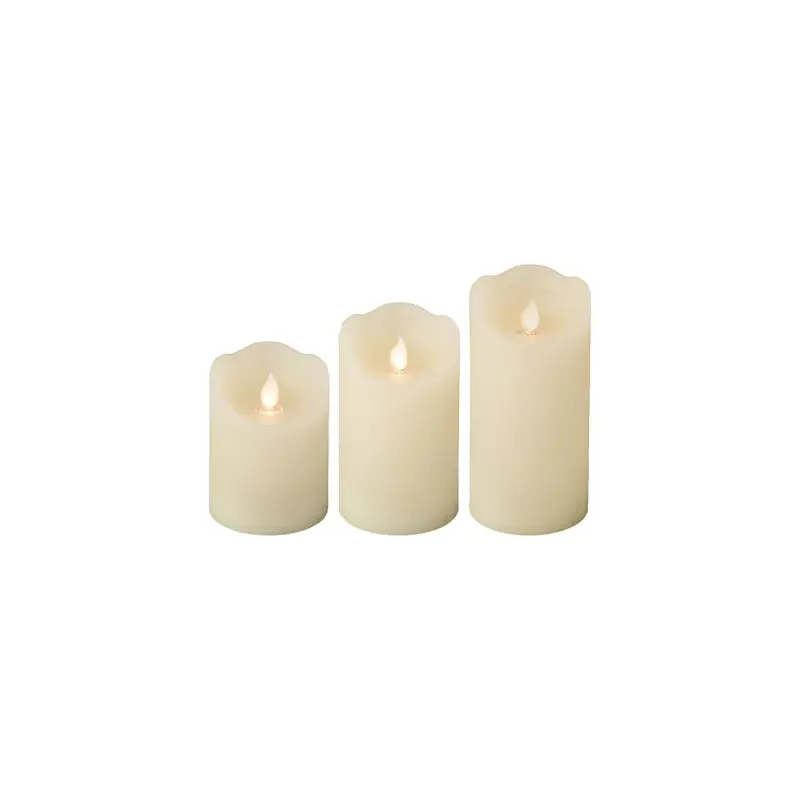 LED waving candle wax BO indoor dia7.50-H15.00cm-1L