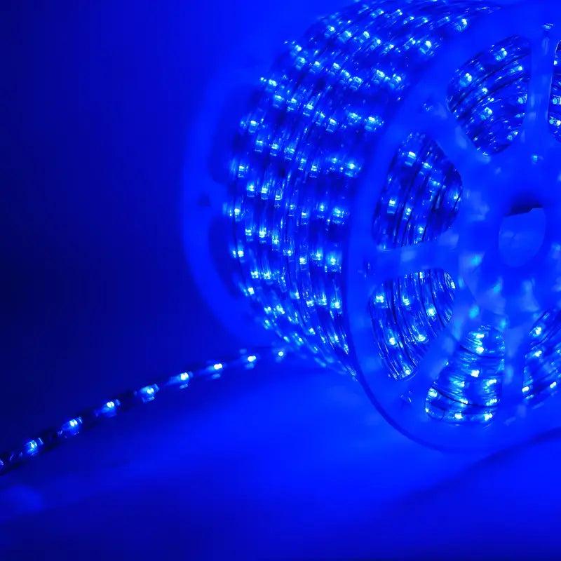 150' Blue LED Rope Light, 2 Wire 1/2