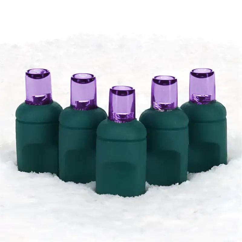 35 5mm Purple LED Christmas Lights, 4