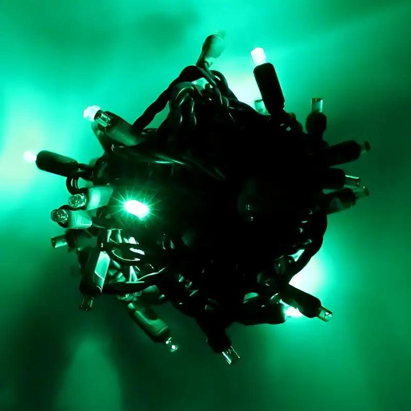 50 5mm Green SuperSpark LED Strobe Lights, 6
