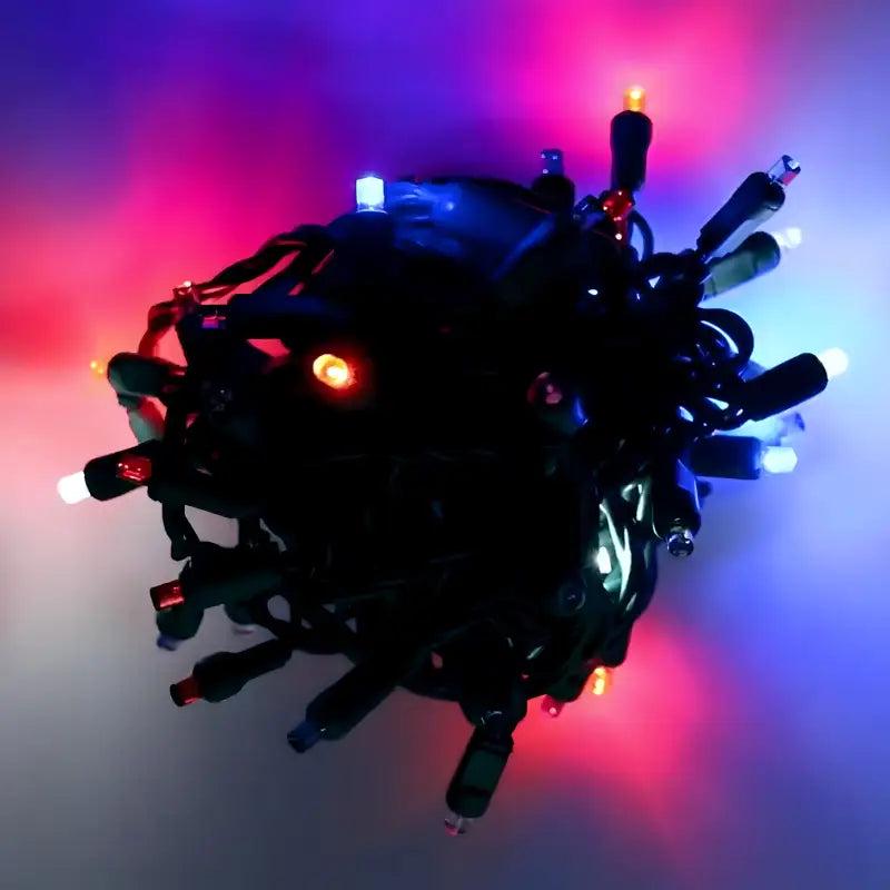 50 5mm Red, Cool White, Blue SuperSpark LED Strobe Lights, 6