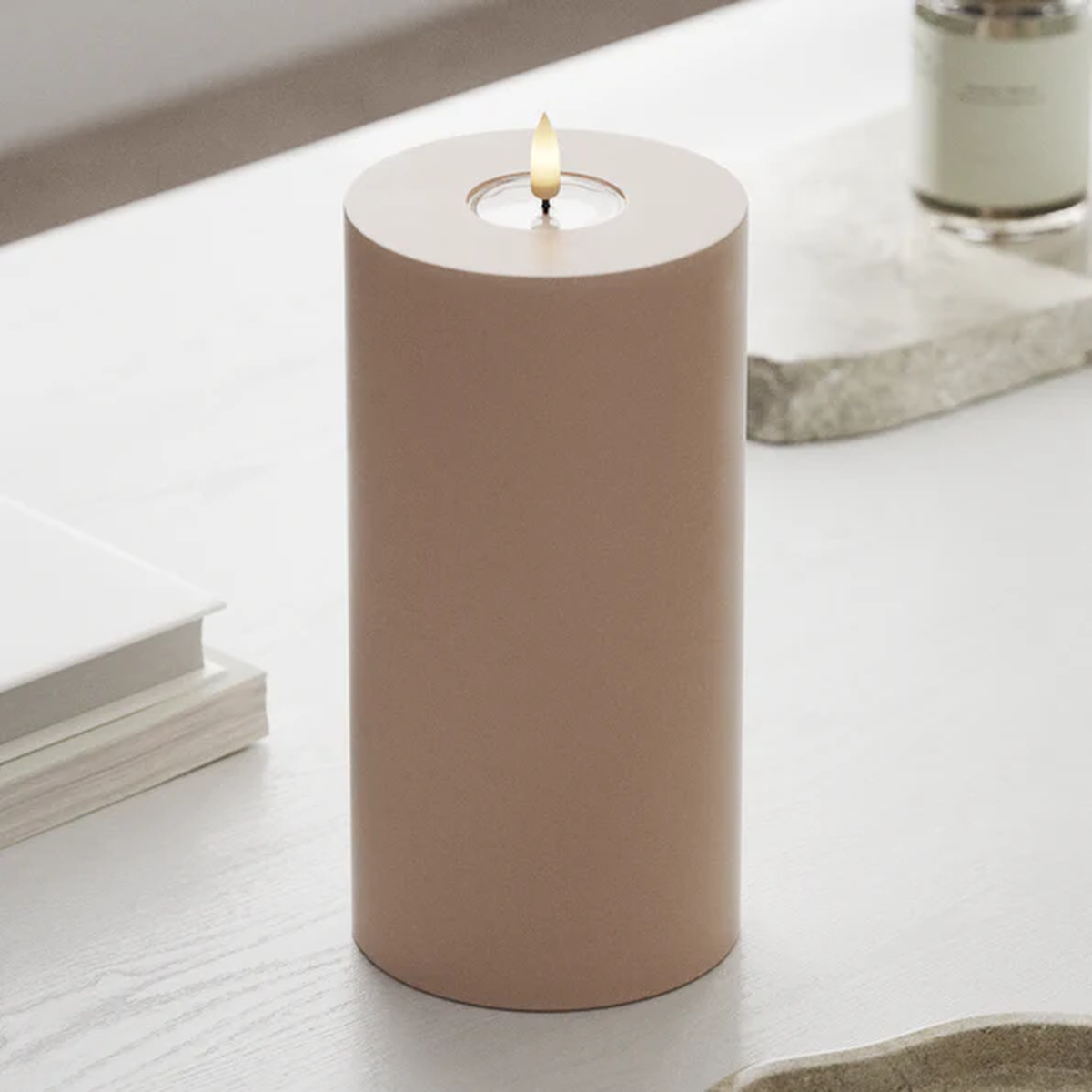 Rose LED Candle 10 x 20 cm