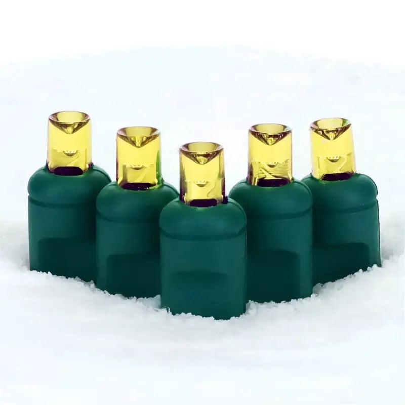 100 5mm Gold LED Christmas Lights, 4