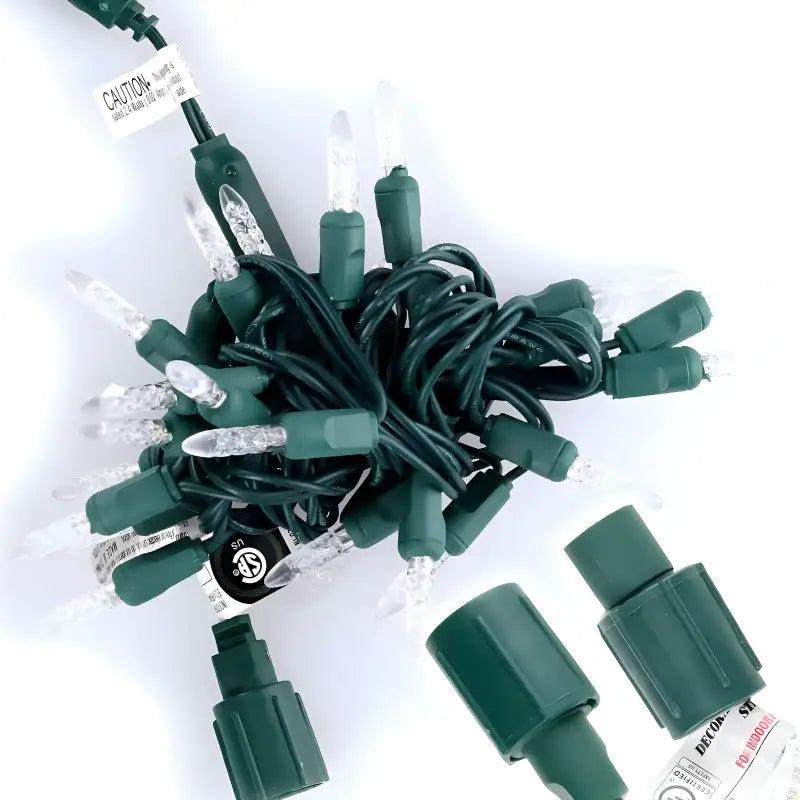 25 M5 Cool White Commercial Co-Axial LED Christmas Lights, 4