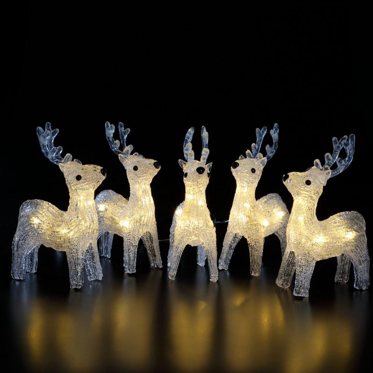 Noma 4022002 5 Acrylic reindeer string lights