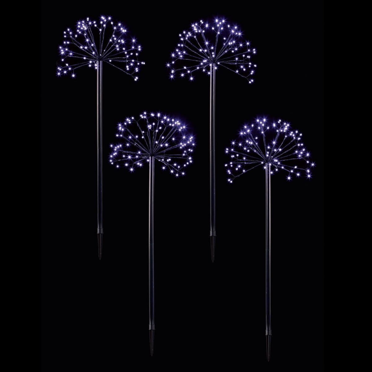 Premier LV213023W Sputnik Path Lights 400 LEDs Set of 4 - White
