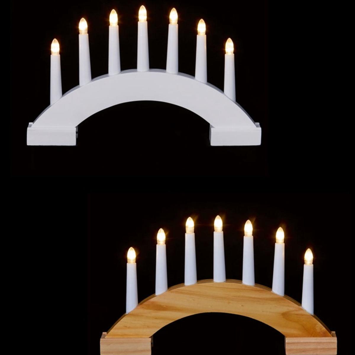 Wooden Candle Bridge Assorted 7L 39cm - LB201060