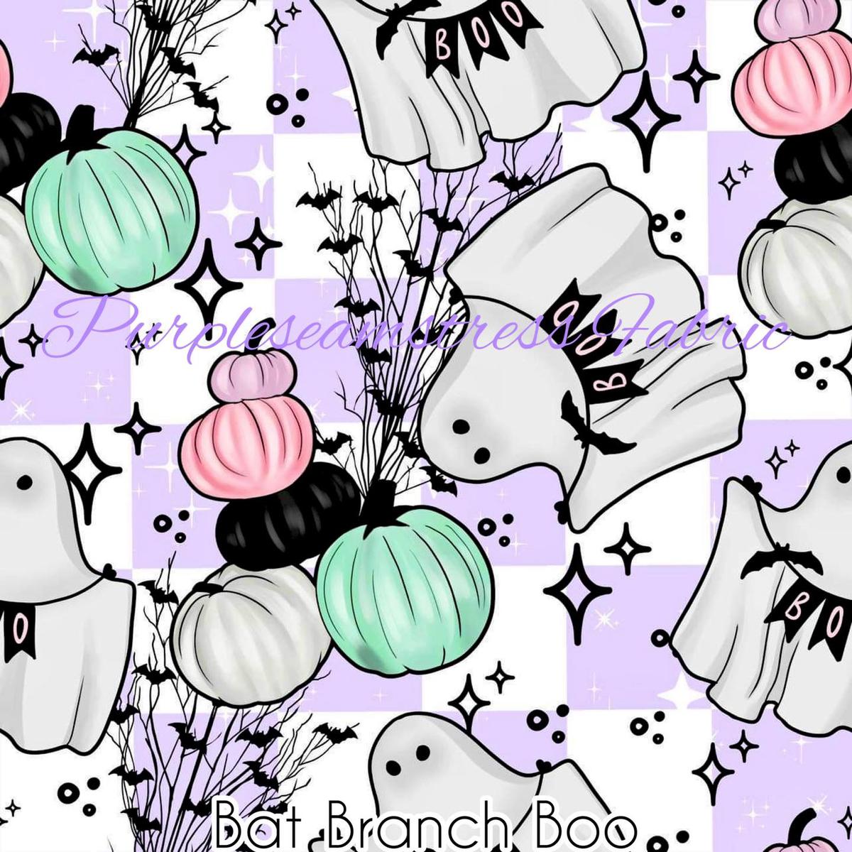 Bat Branch Boo  Fabric
