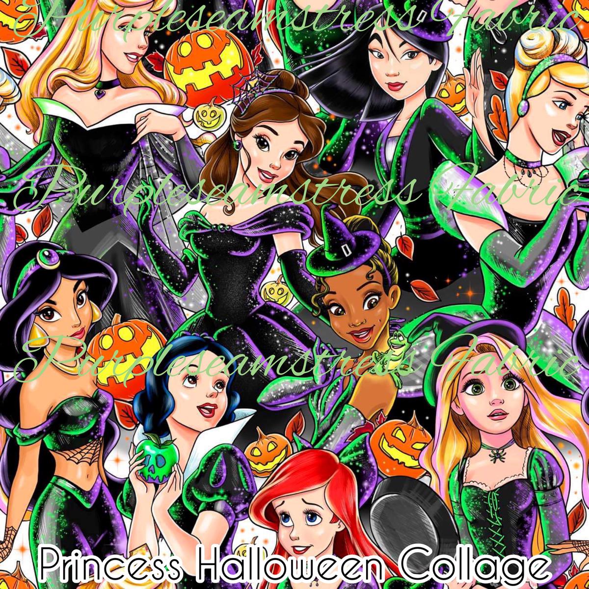 Princess Halloween Collage  Fabri...
