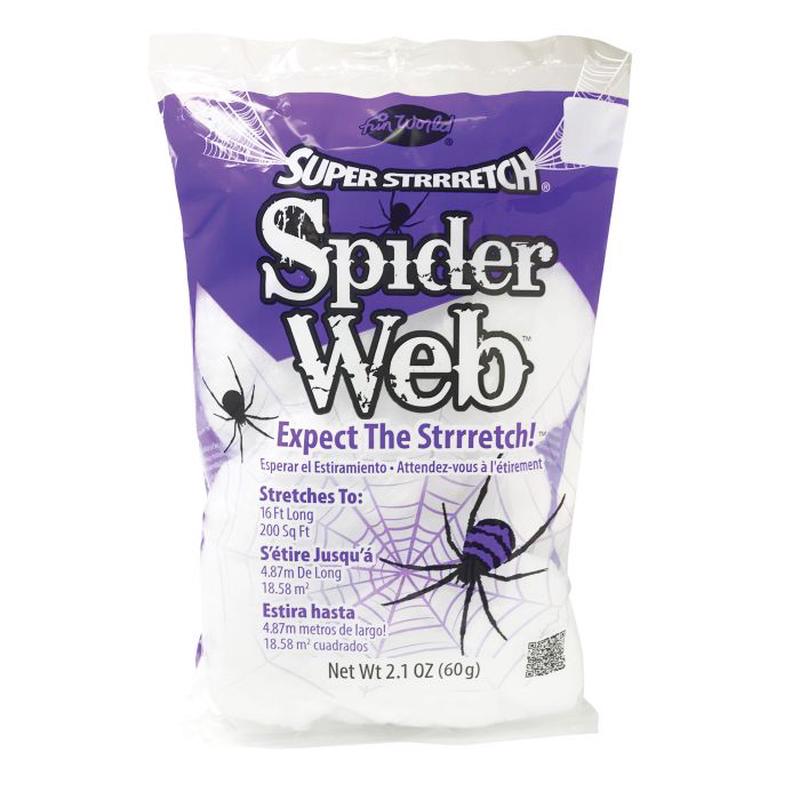 Super Stretch White Spider Web - 200 sq. ft.