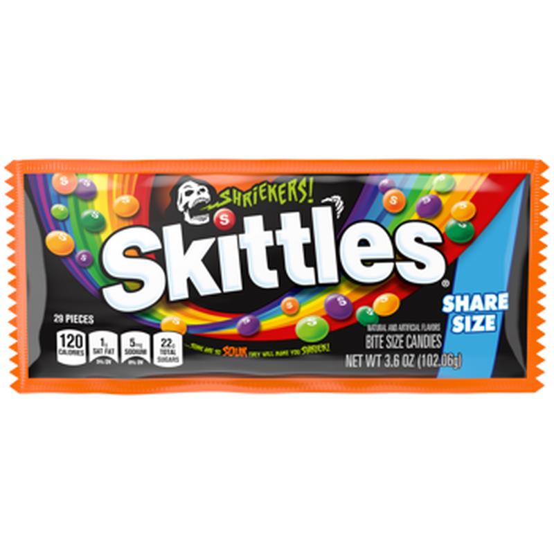 Skittles Sour Shriekers Share Size 3.9oz Pouch