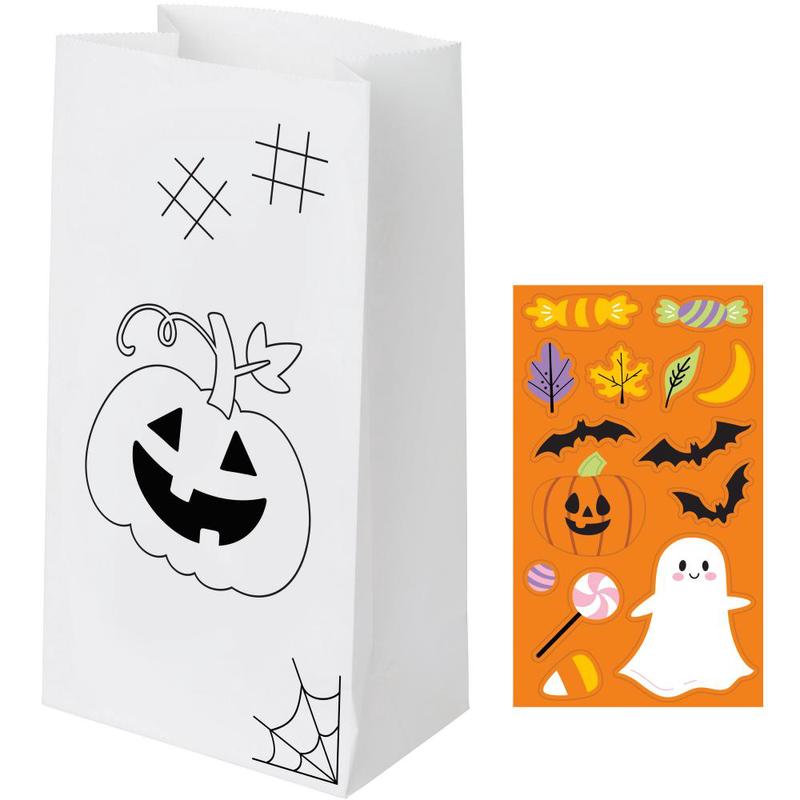 96/Case Bulk Halloween Paper Treat Bag