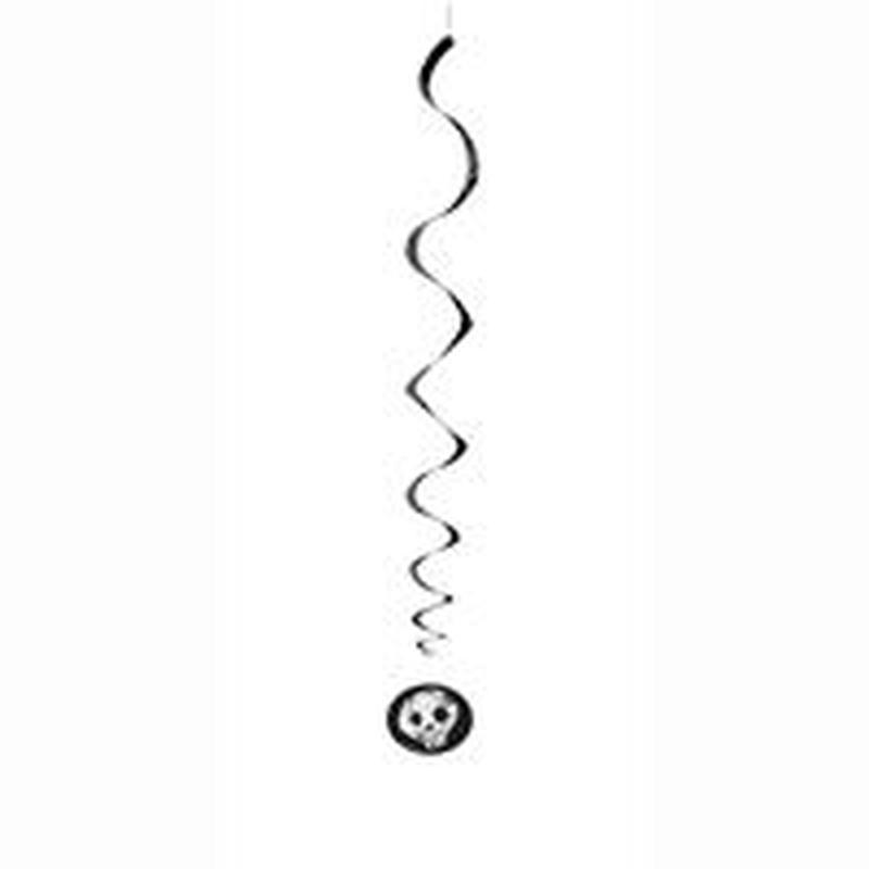 Checkered Halloween Hanging Swirl Decorations 3ct
