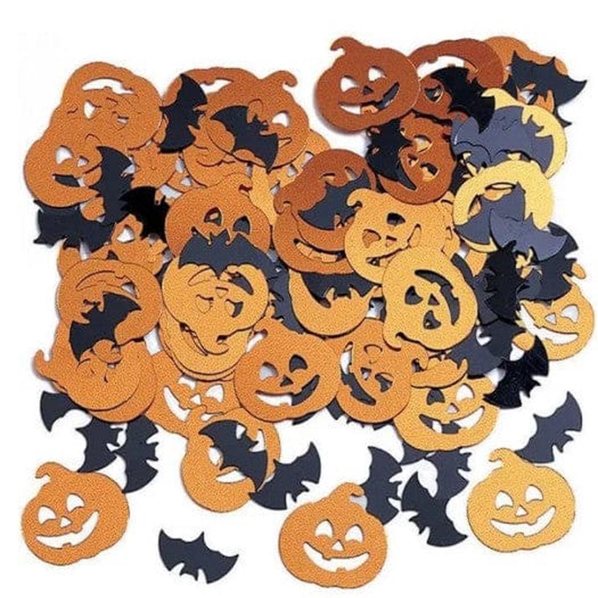 Bats and Pumpkin Confetti