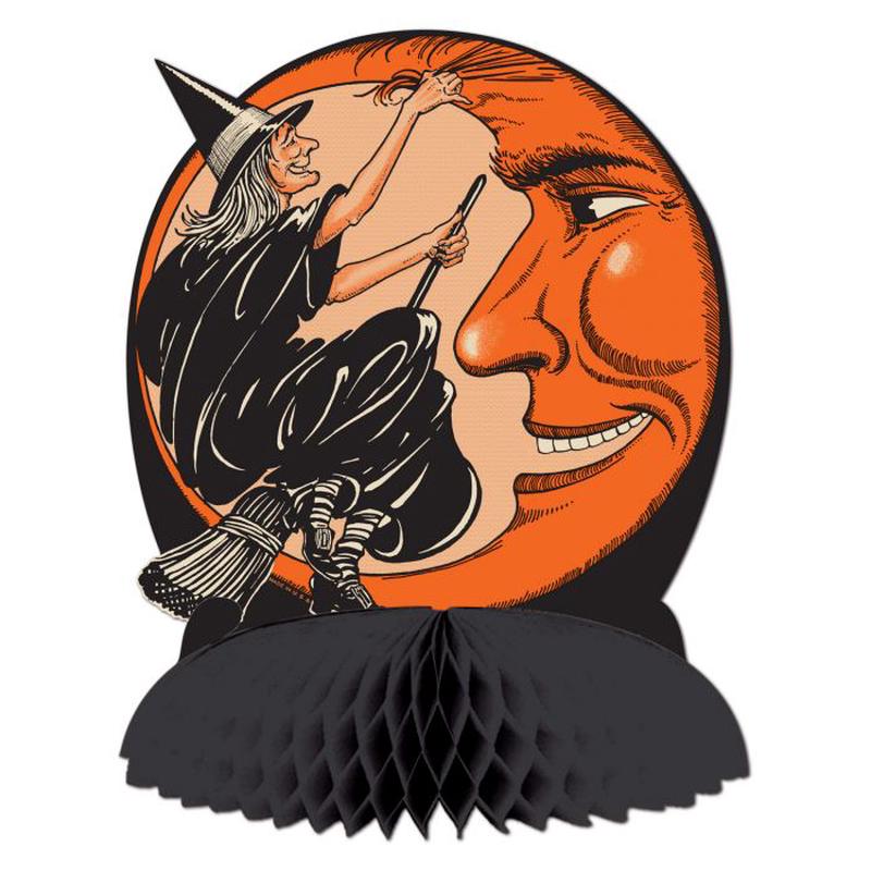 Centerpiece - Vintage Witch & Moon