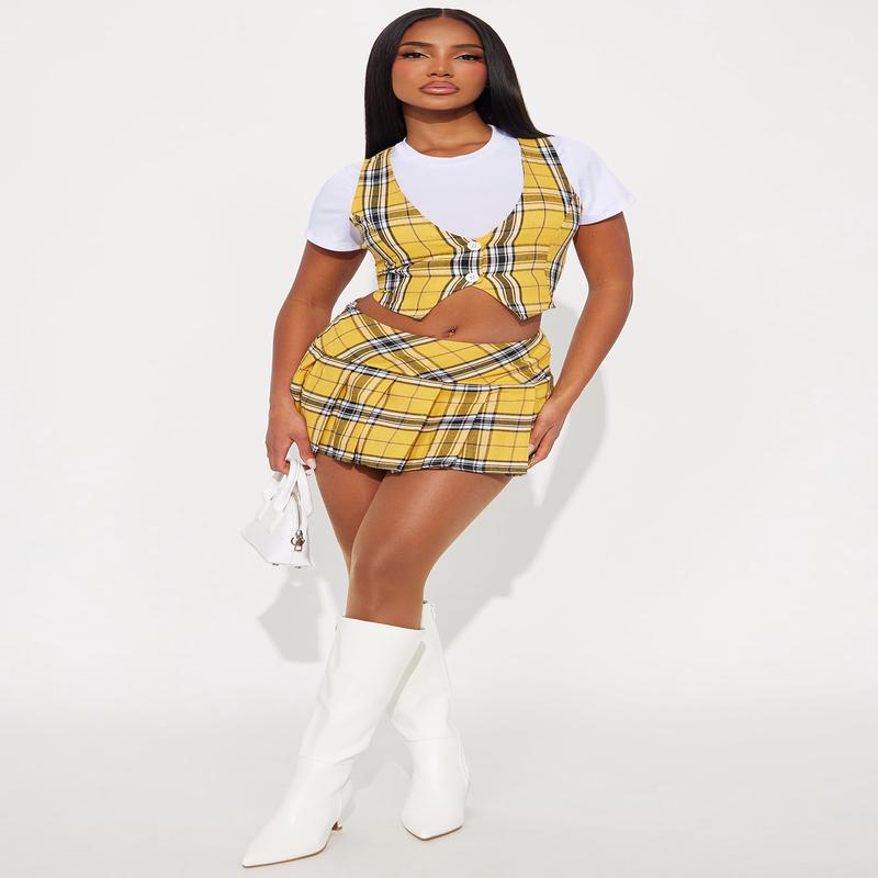 As If IM Clueless 3 Piece Halloween Costume - Yellow