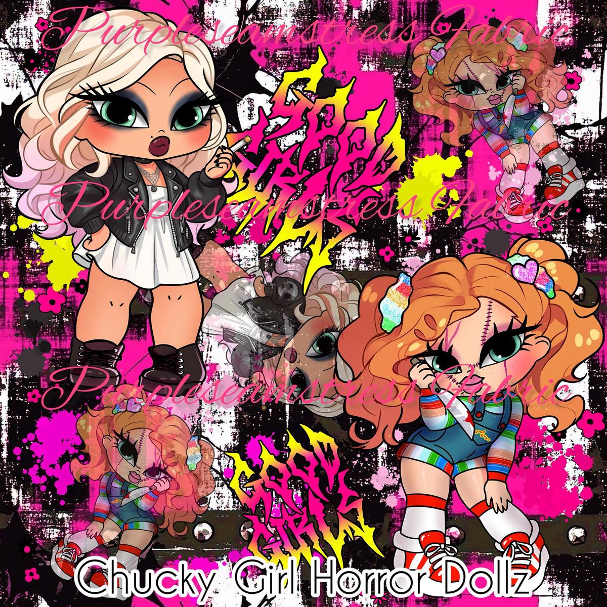 Chucky Girls Horror Dollz  Fabric