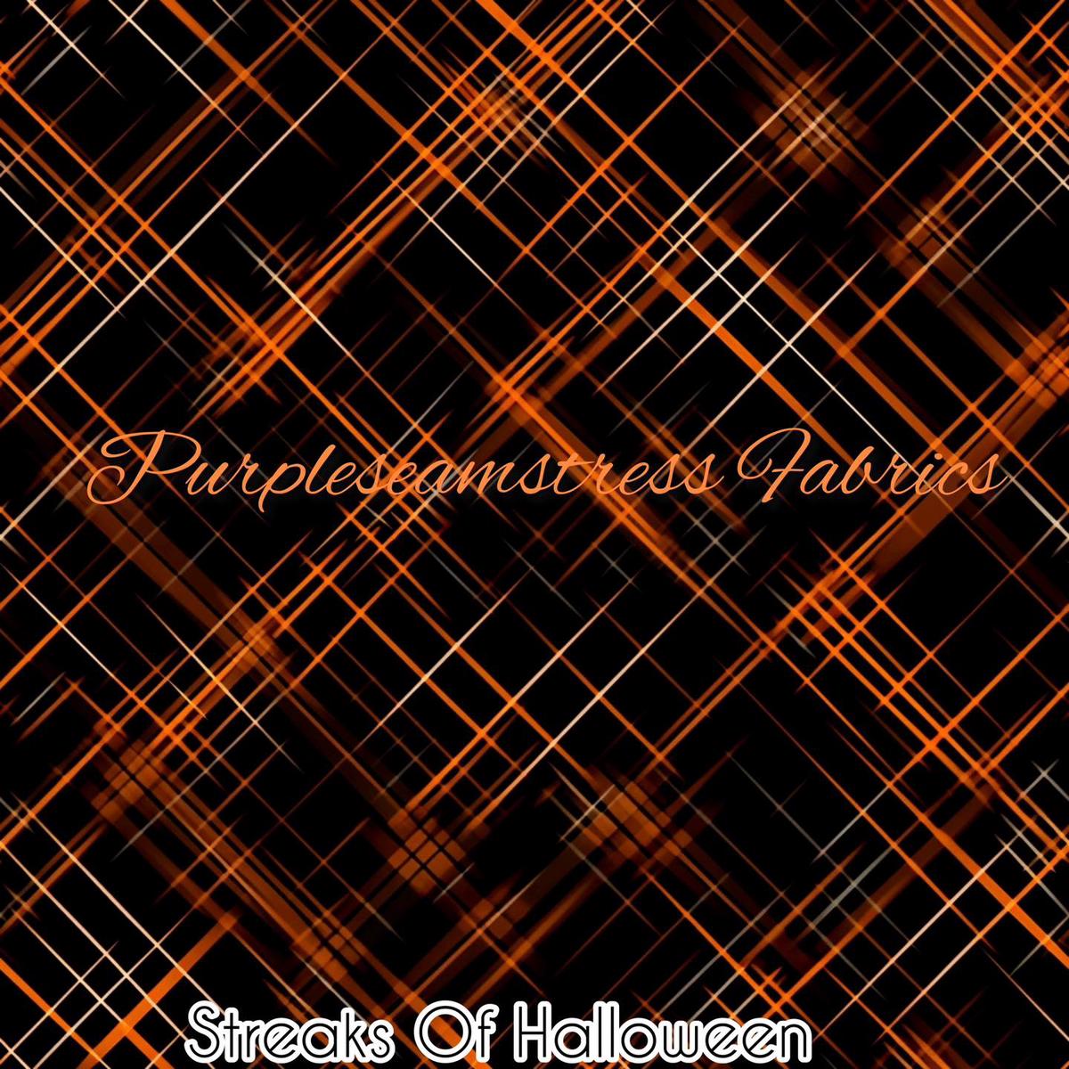 Streaks of Halloween  Fabric