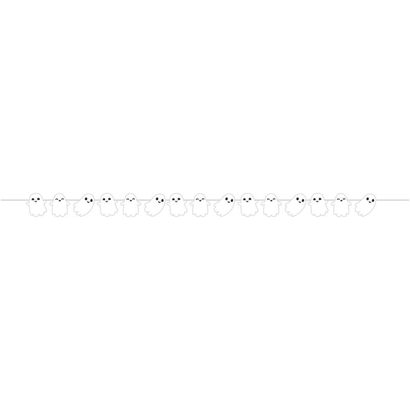 12/Case Bulk Ghosts Shaped Banner with White Twine