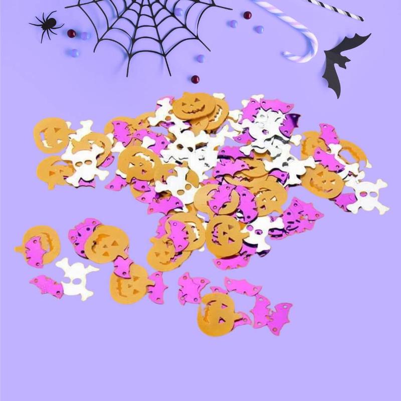 Bat Pumpkin Skull Halloween Foil Confetti 45g