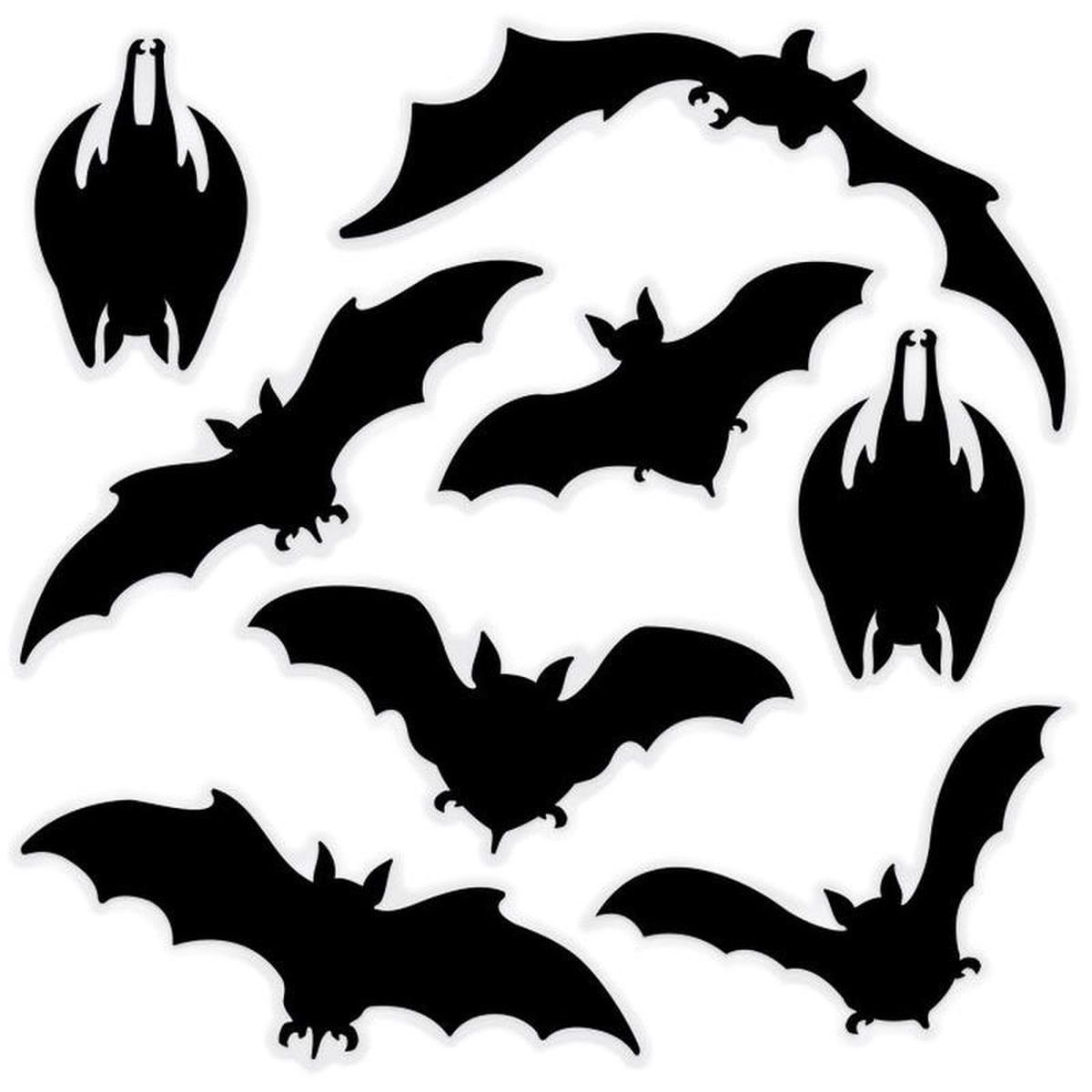 Bat Silhouette Clings 8211 8ct