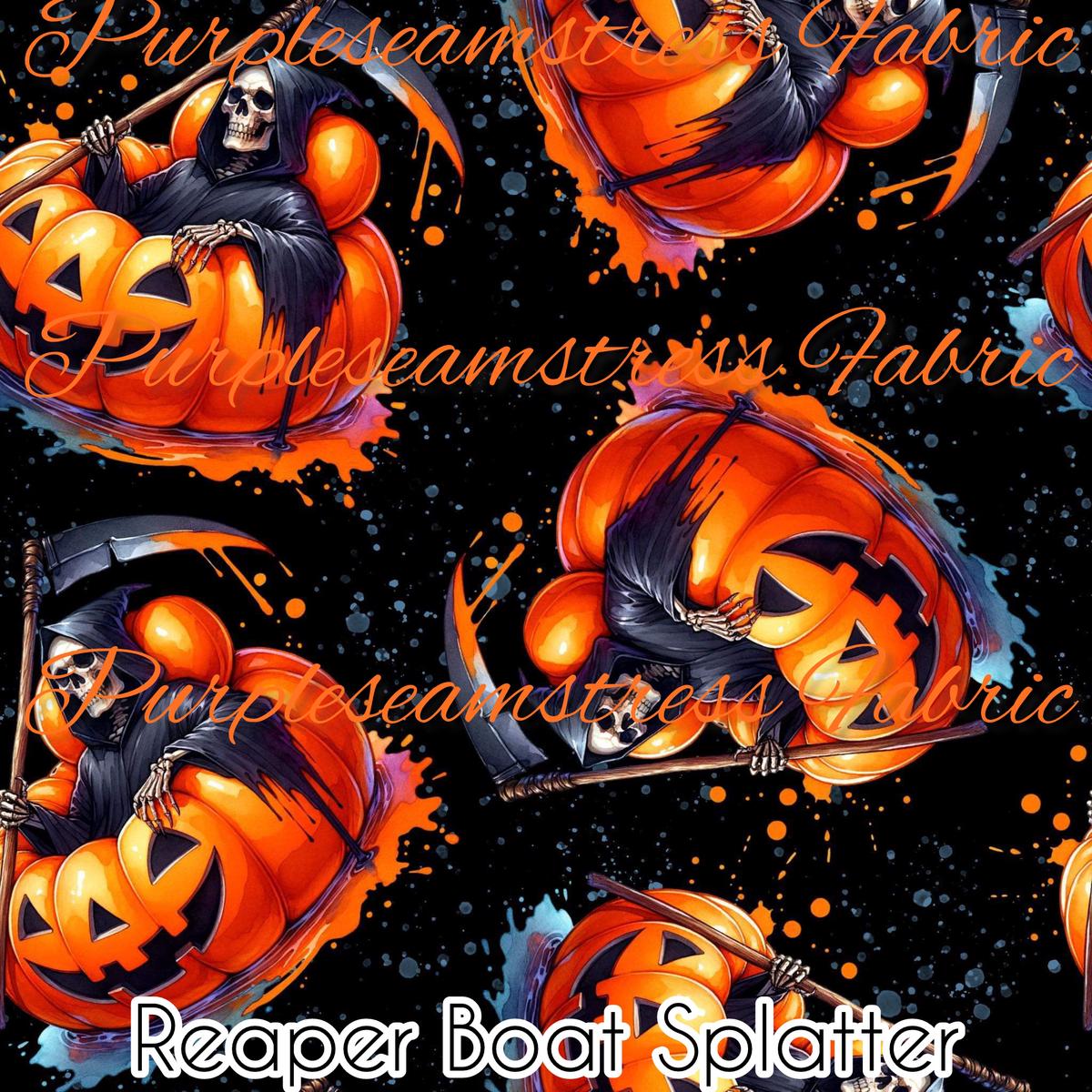 Reaper Boat Splatter  Fabric