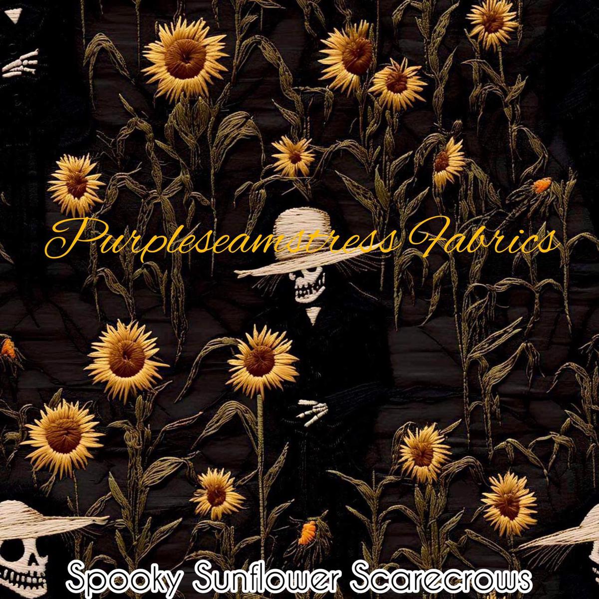 Spooky Sunflower Scarecrows  Fabr...
