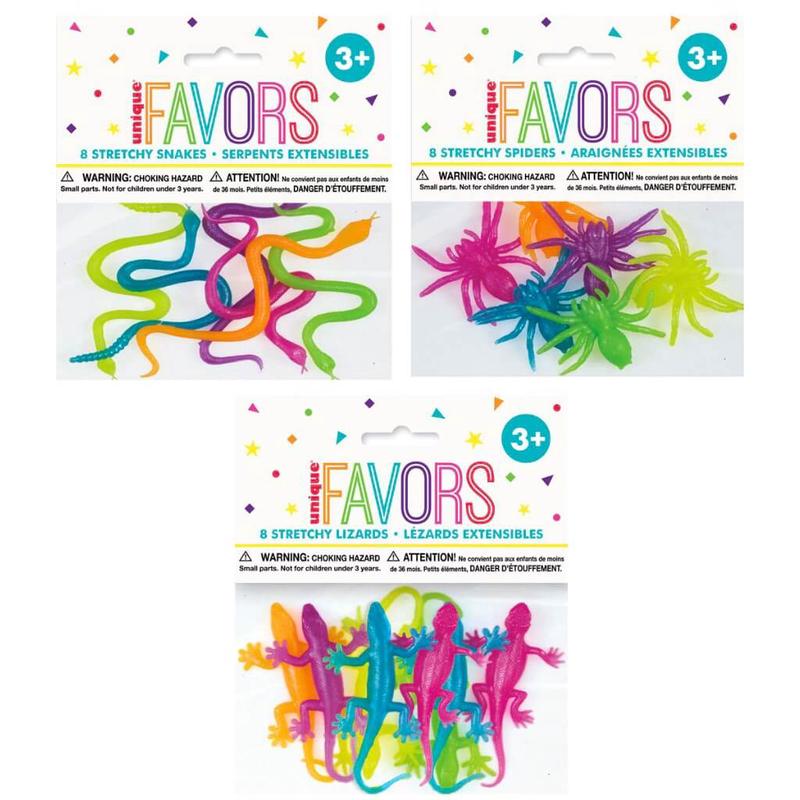 Stretchy Critters Party Favours 8pk