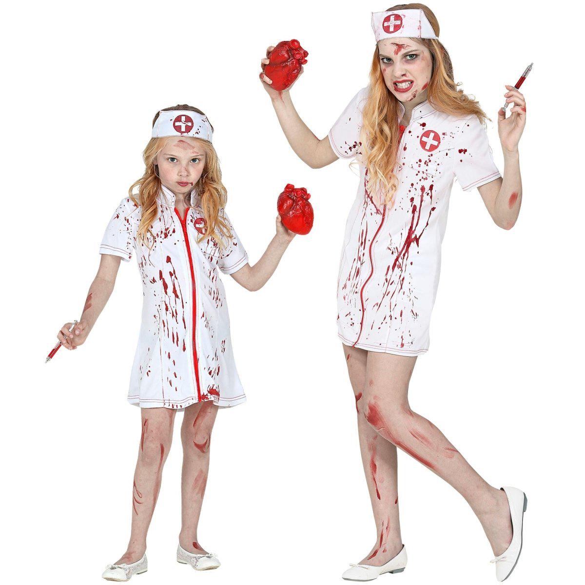 Sygeplejerske kostume pige 2 dele