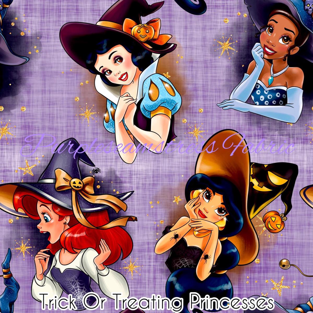 Trick or Treating Princesses  Fabric