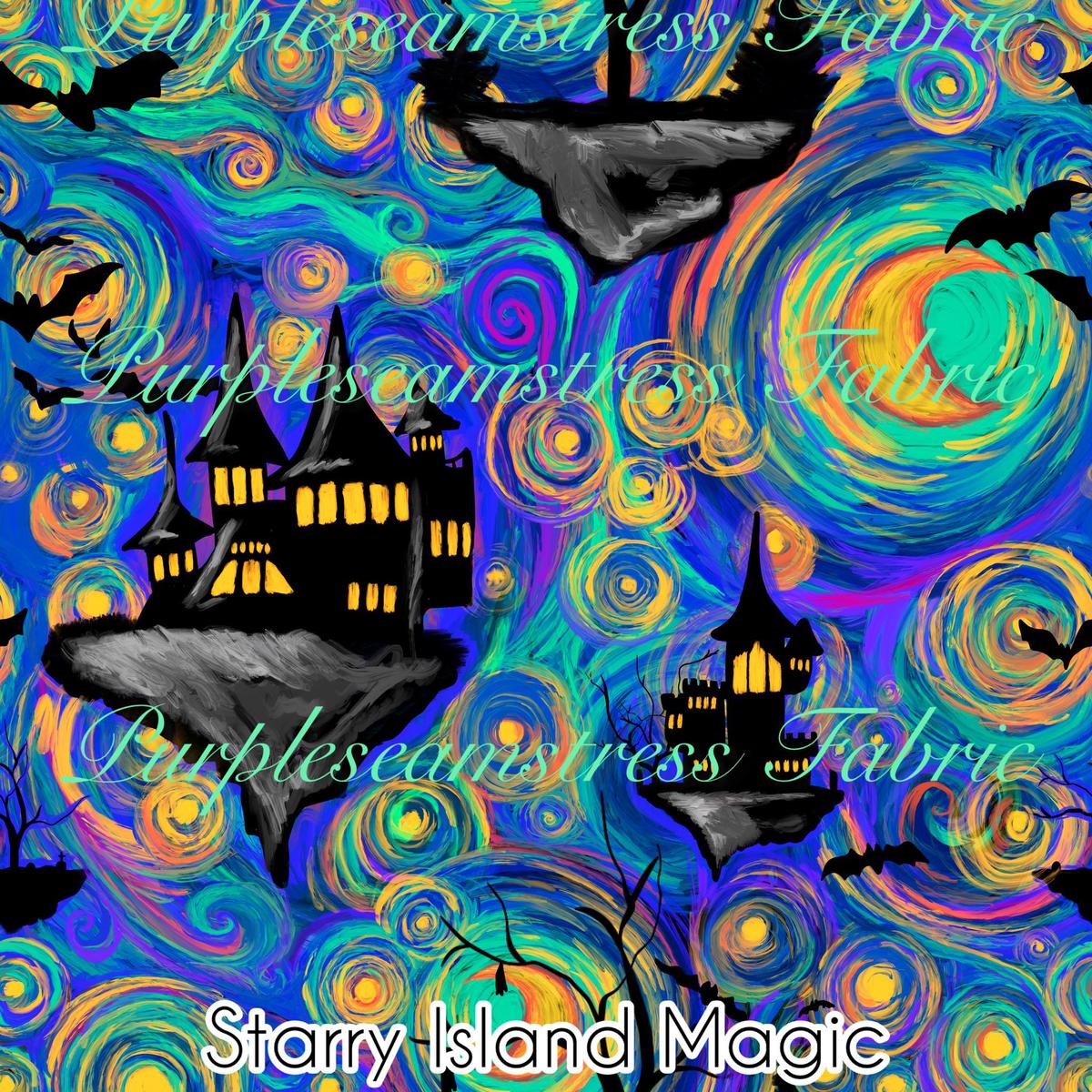 Starry Island Magic  Fabric