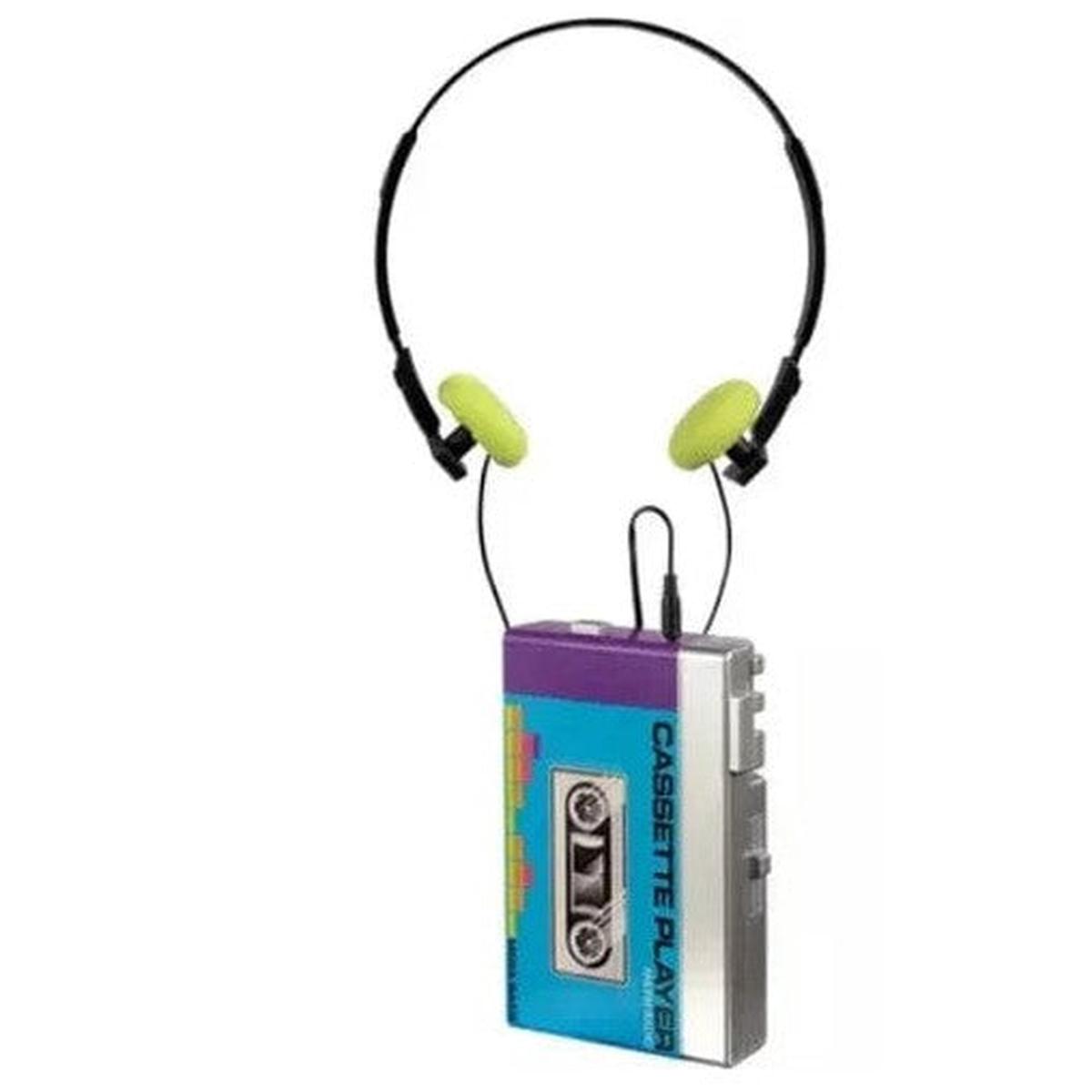 80's Faux Cassette Player With Headphones