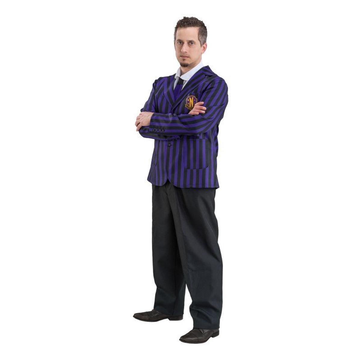 Costume Wednesday Skoleuniform Sort/Lilla Herre