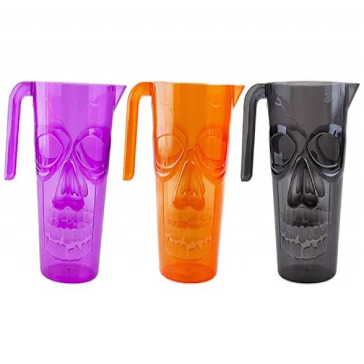 Skull Jug 3 Assorted Colours