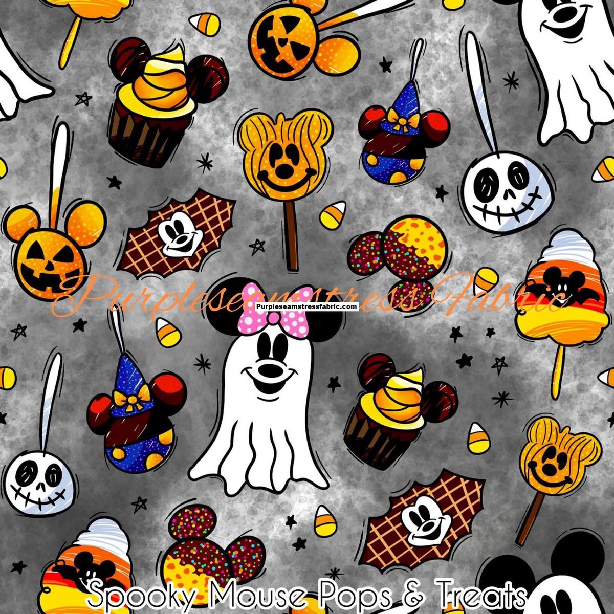 Spooky Mouse Pops & Treats  Fabric