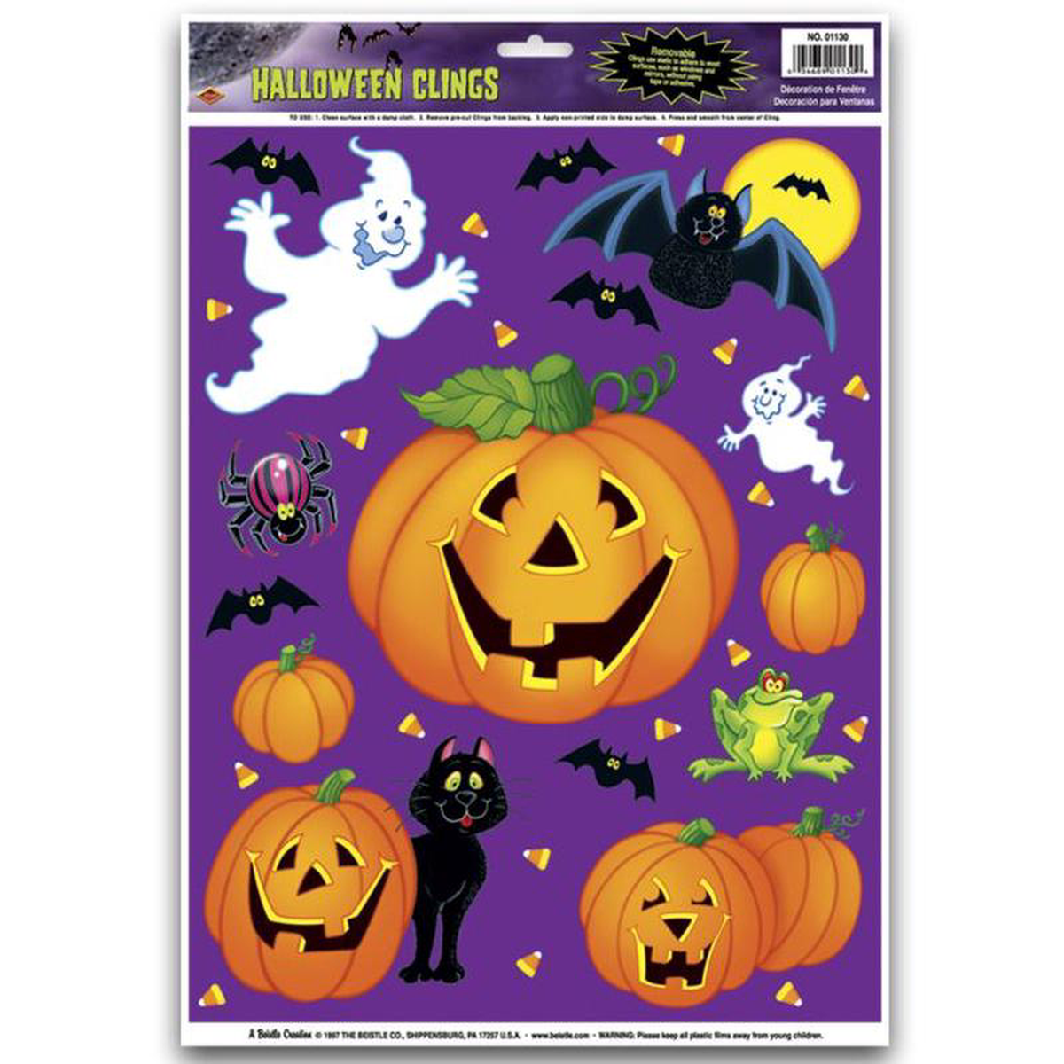 Vintage Pumpkin Patch Clings 8211 12ct