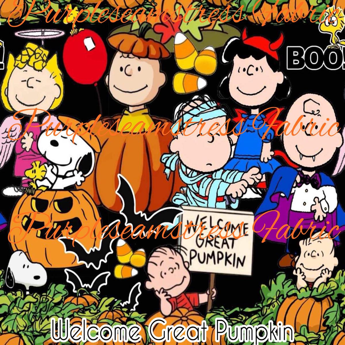 Welcome Great Pumpkin  Fabric
