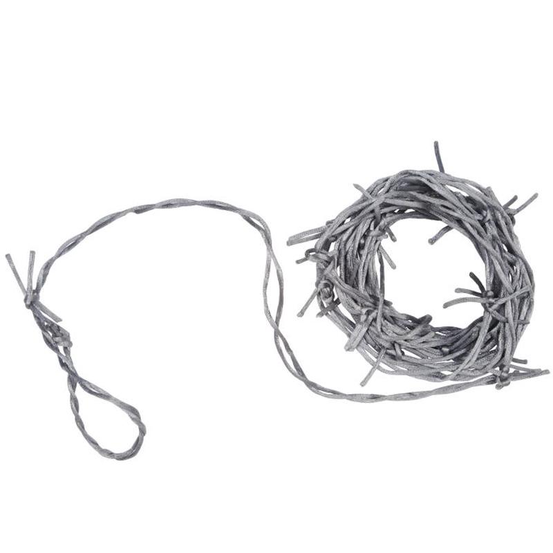 12ft Silver Barbed Wire Garland