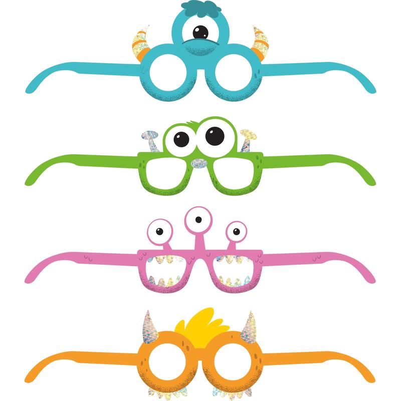 24/Case Bulk Monsters Paper Glasses
