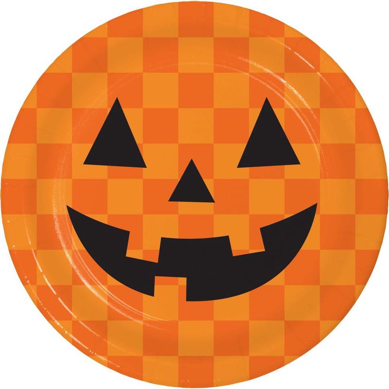 96/Case Bulk Retro Halloween Paper Dessert Plate