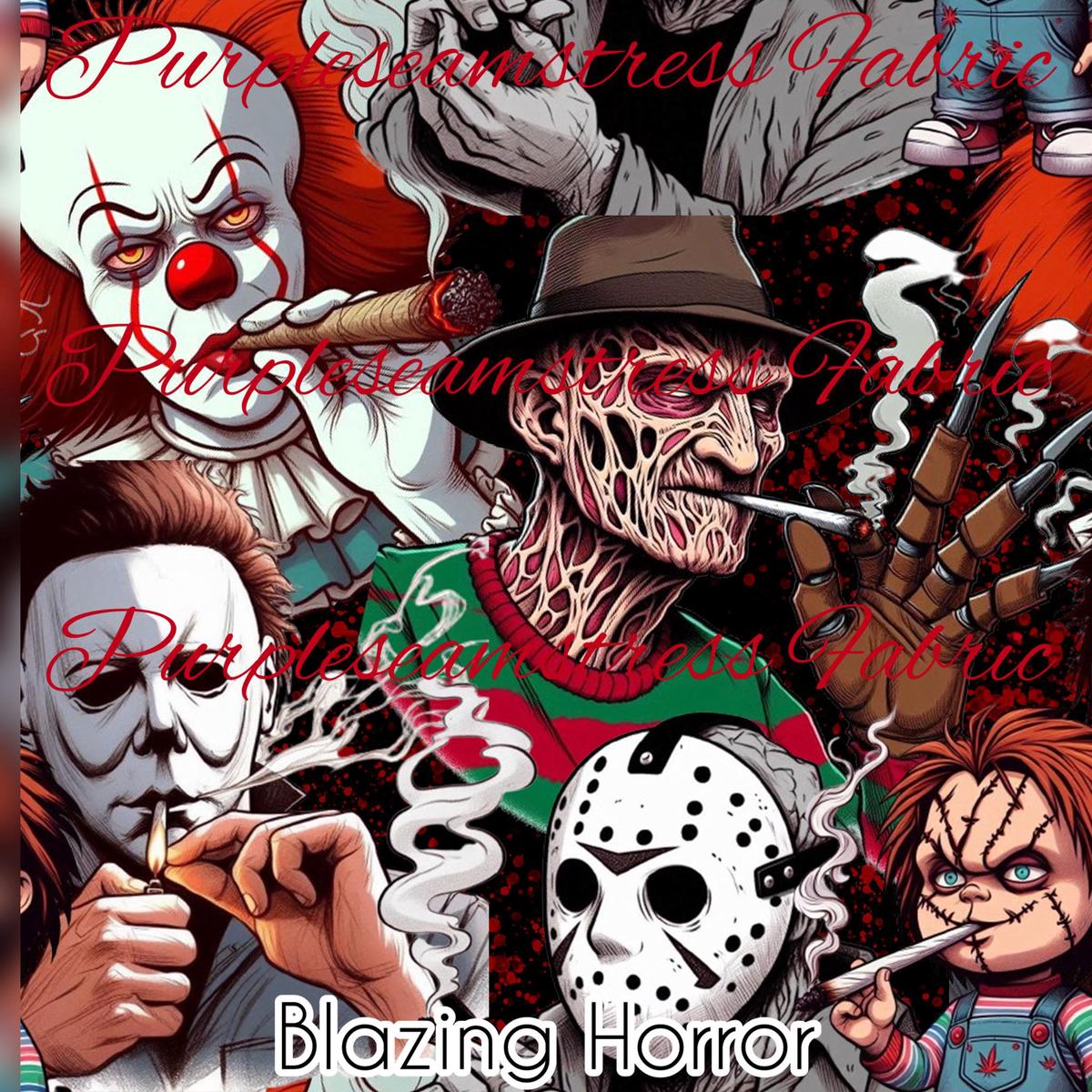 Blazing Horror  Fabric