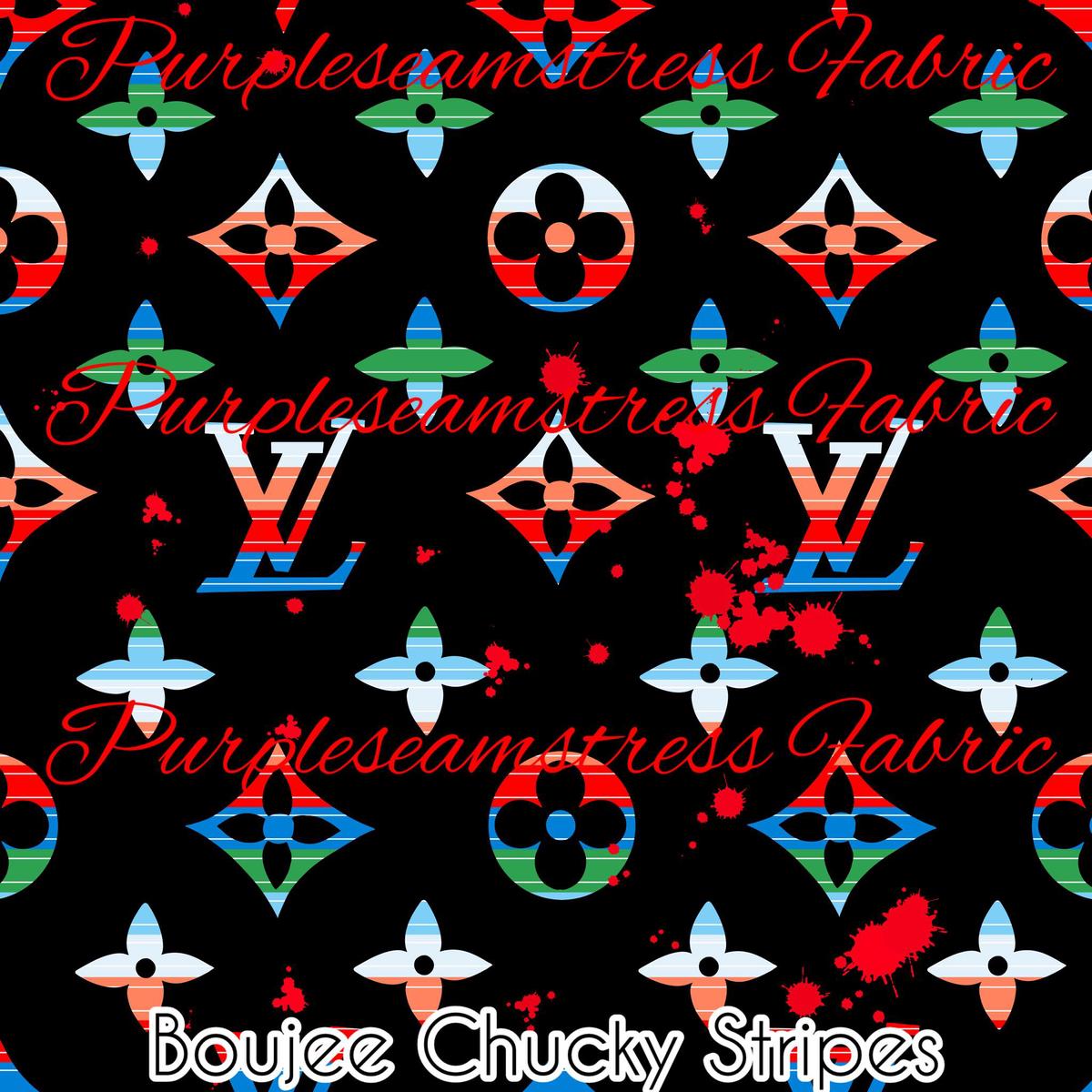 Boujee Chucky Stripes  Fabric