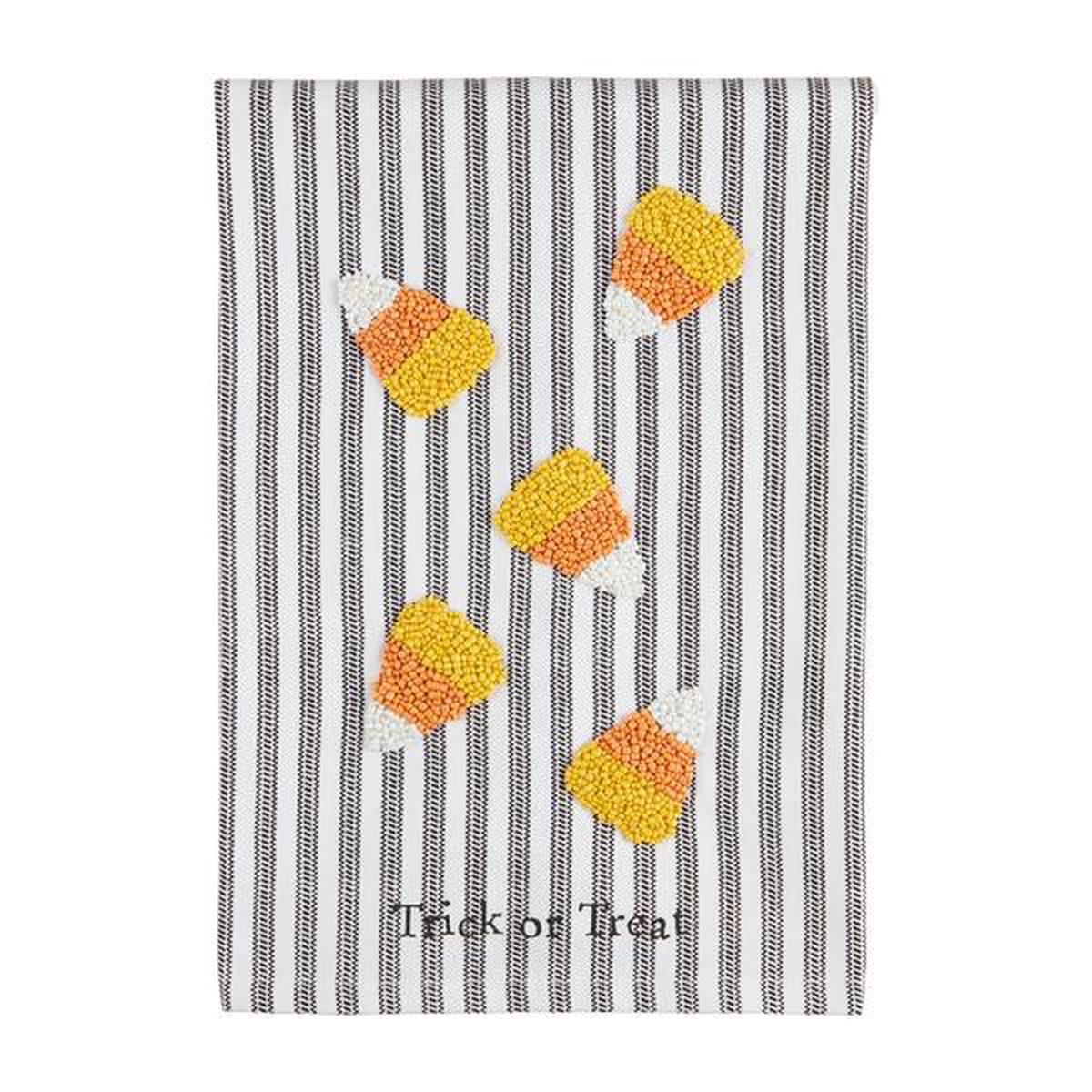 Candy Corn Beaded Towel