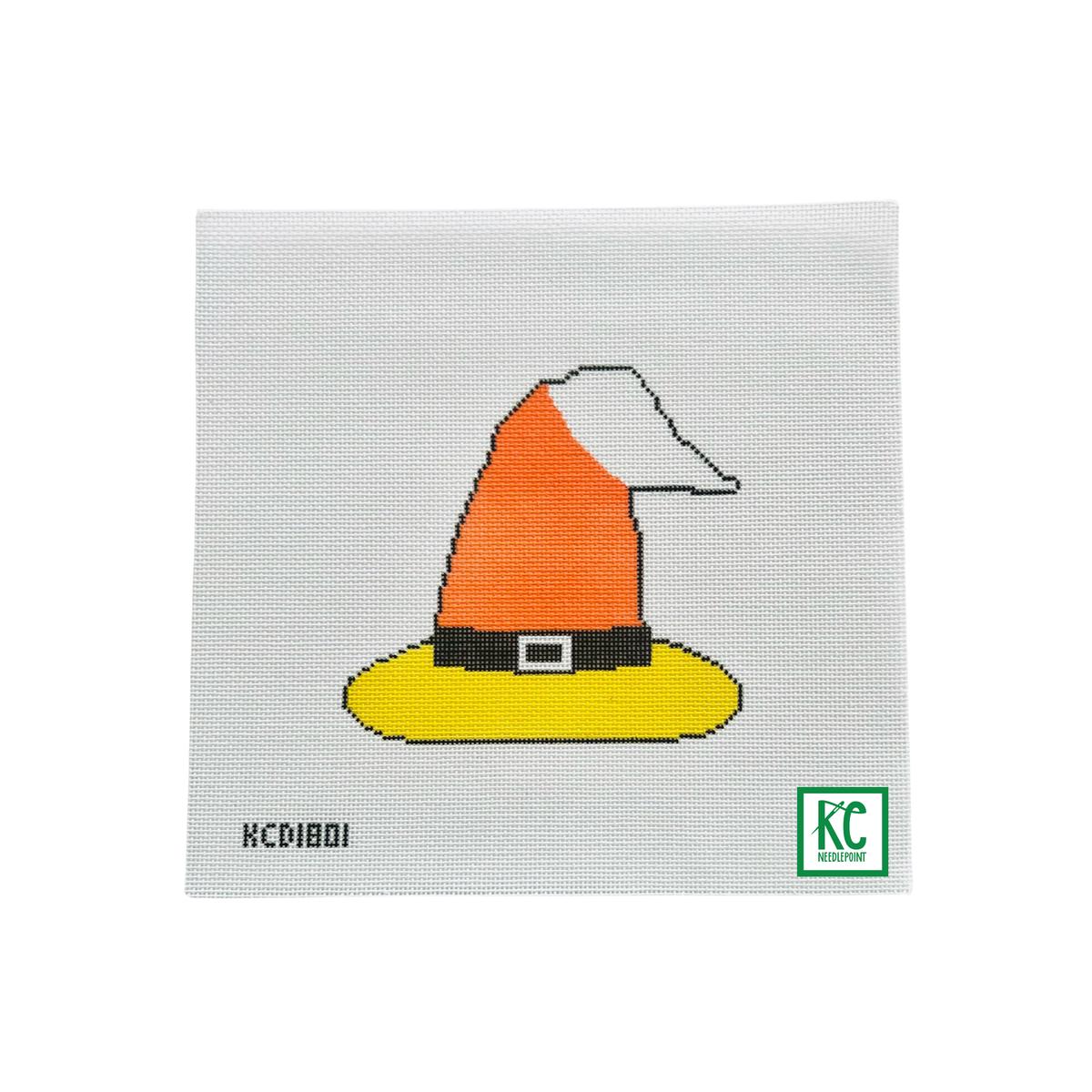 Candy Corn Witch's Hat Ornament