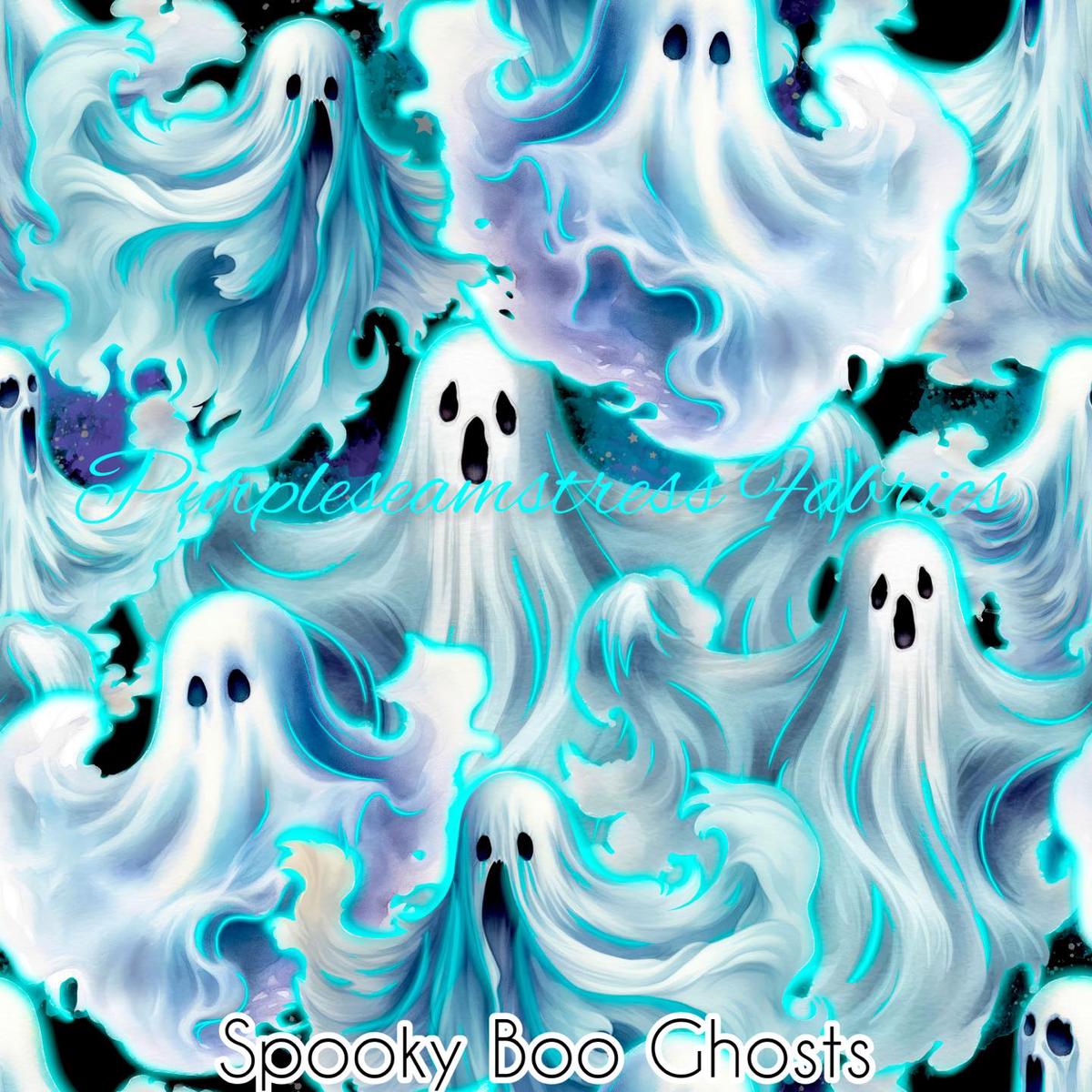 Spooky Boo Ghosts  Fabric