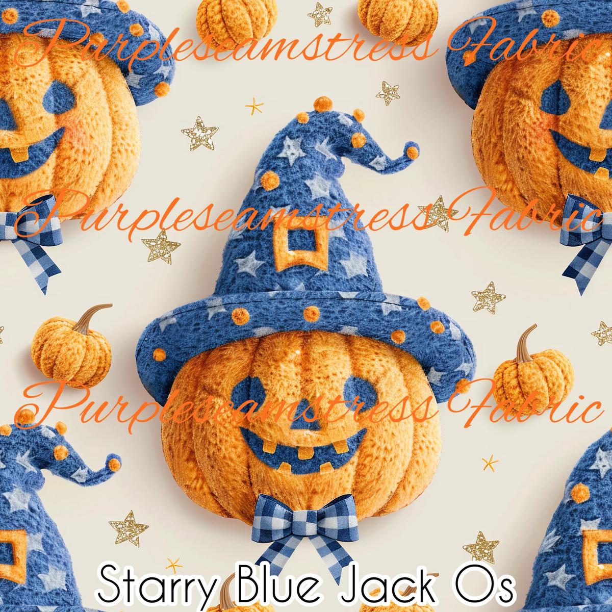 Starry Blue Jack Os  Fabric
